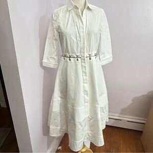Miriam Designer Edgy White Dress XS